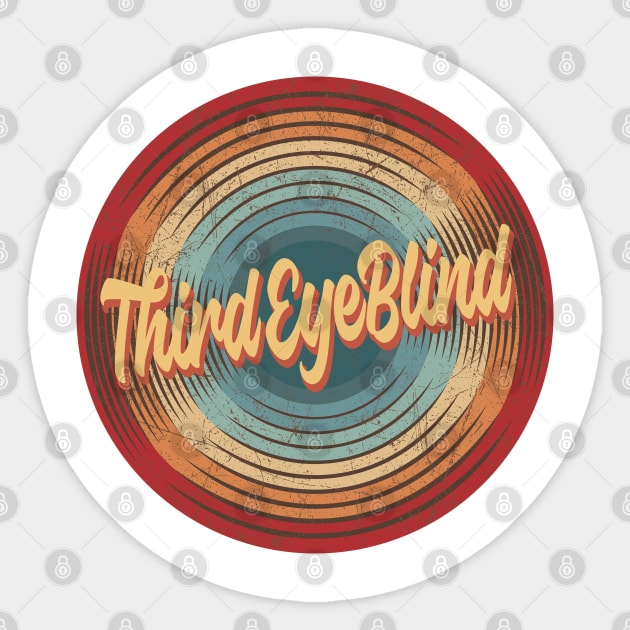 Third Eye Blind Vintage Circle Sticker by musiconspiracy